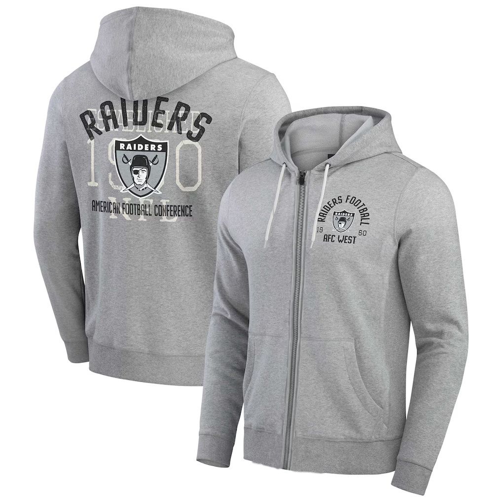 Men 2026 Nike NFL Oakland Raiders hoodie grey 05
